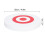 Archery Practice Target EVA Round Moving with 2 Target Papers White/Red Colors 3