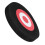 Archery Moving Target EVA Round Practice Target 25cm Black Red with 2 Papers 4