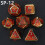 7PC Metal Multi-Sided Dice Set, Home Decor, Game Accessory for 14+ 12