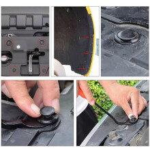 620 Pcs Car Push Retainer Clips 16 Types Bumper Door Fasteners Kit