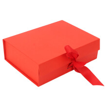 Rote 23x17x7cm unifarben faltbare Geschenkbox wiederverwendbar
