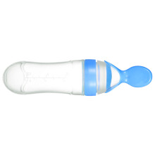 Baby-Futter-Glas, Löffel, Silikon, PP, 20cm, Blau