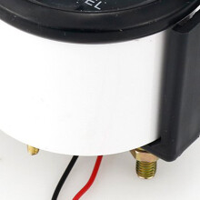 52mm Waterproof Fuel Level Gauge for Boat Yacht Truck, ABS Pointer
