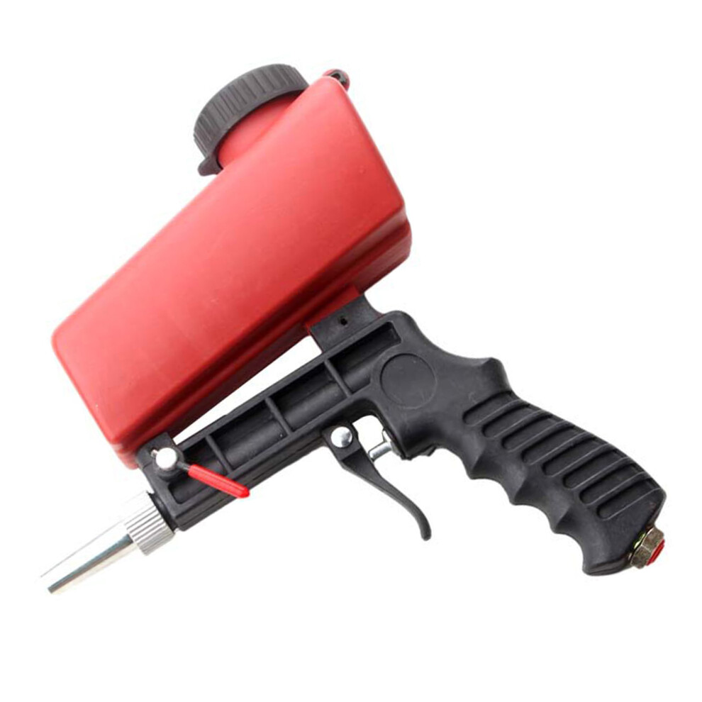 90Mpa Aluminum Pneumatic Sandblasting Gun 21Lbs Red For Rust & Detail 4981372271266