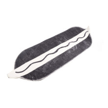 Black White Plaid Runner Rug 40x120cm Water-Absorbent Stain-Resistant