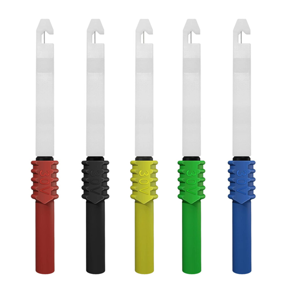 Test Probes 5 Colors Needle Probes With 4Mm Banana Socket, Insulationpiercing, Nondestructive Pin Test Leads For Car 9426802552737