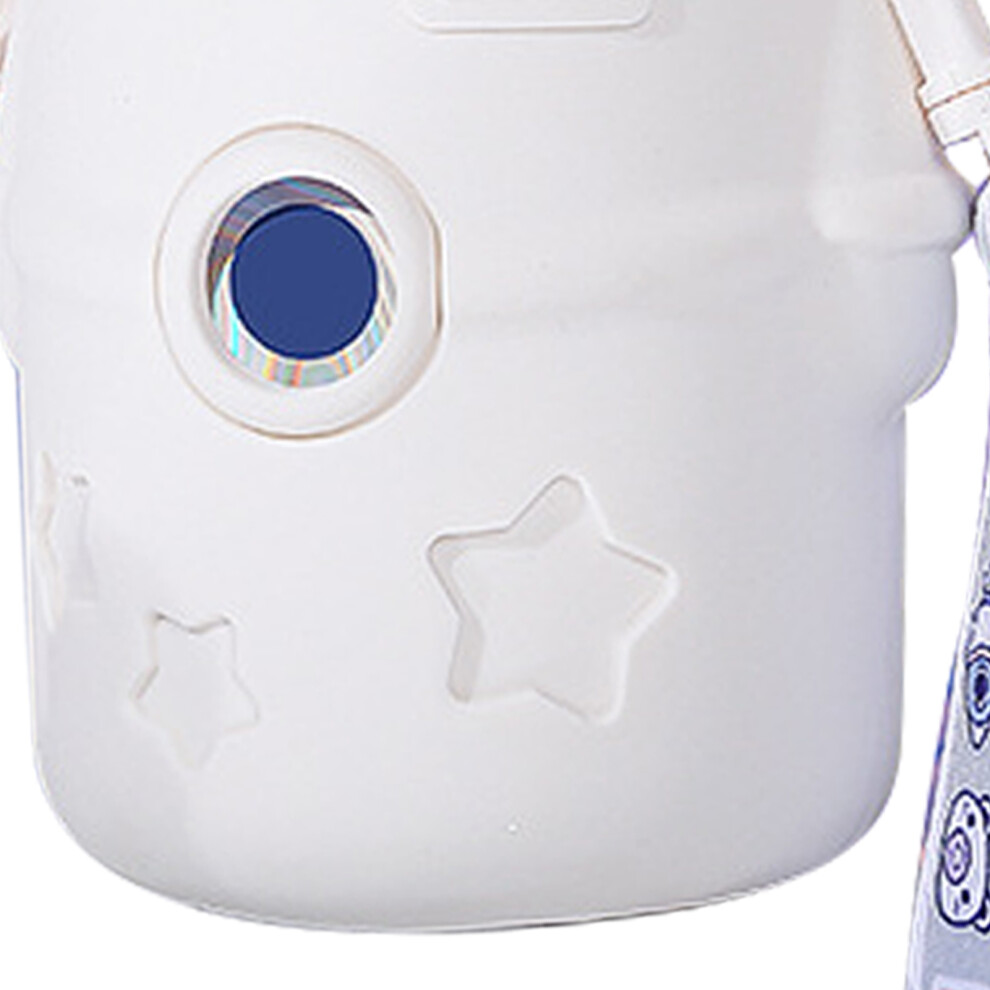 500Ml Stainless Steel Vacuum Kids Mug With Lid & Straw, White
