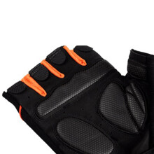 Gants de sport en microfiber antidérapante noir orange XL pour entraînement et exercice