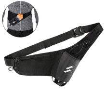 Hydration Running Belt, Multipurpose Waterproof Polyester Waist Bag with Night Reflective Design for Safe Outdoor Activities, Adjustable from 25" to 4