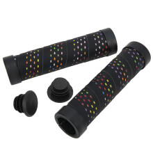 Handlebar Bar End Plugs, Bicycle Handlebars Protection Caps with Double Locking Design for Road Mountain BMX Bike, Sweat Drainage Anti-Skid End Tips f