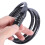 Secure 4-Digit Resettable Steel Cable Lock, 6MM1100MM Black 1