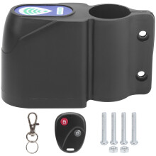 Bike Anti Theft Alarm With Vibration Sensor Remote Control Auto Lock System Ultra Strong Alert Sounds For Cycling Security Lock, Rainproof And Waterpr