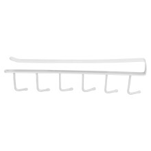 Adhesive Fixing Pad Ensures Secure Attachment, Multi-function Under-Cabinet Hanger Rack Offers Versatile Storage Solutions