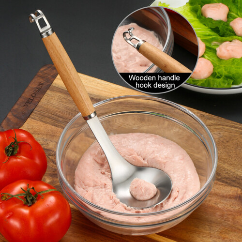 Kitchen Virtuoso: Πλατύ μπολ με κουτάλα ιδανικό για μάζεμα με κουτάλι και ανάμειξη, λεία 2