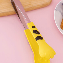 Geschenkidee für Kochbegeisterte: Hängende Kochzange aus Edelstahl, antihaftbeschichtet, leicht und tragbar; Kawaii-Küchenzange, vielseitig