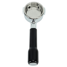 Porte-filtre sans fond de 58 mm, parfaitement compatible avec le groupe E61, acier inoxydable de qualité alimentaire pour une sécurité optimale,