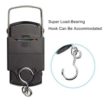 Portable 50KG Fishing Scale with Tape Measure, Compact ABS & Stainless Steel
