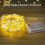 Twinkle Lights, Ζεστά Λευκά Διακοσμητικά Φώτα με Μπαταρία για Εσωτερικούς Χώρους, 4