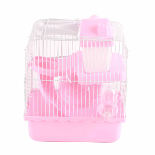 2-stöckiger Hamsterkäfig, großer pinker Lebensraum 1