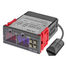 Interruptor de calefacción/refrigeración con conmutación automática Controlador digital de temperatura Pantalla dual Sensor integrado