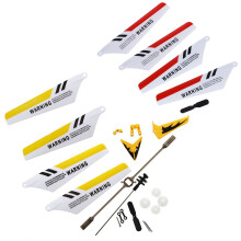 Syma 4 Pcs Blades S107 S107G Gyro Remote Control Helicopter & 1 Set Replacement Kit for SyMA S107 / S107G RC Yellow