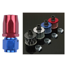 straight Turbo Oil Feed Hose Fitting:AN6 8mm & 13mm Oil Breather Cold Air Filter Fuel Crankcase Engine
