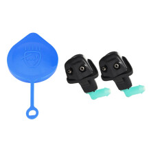 1x Windshield Wiper Washer Fluid Reservoir for  CR-V & 1Pair for  1998-2002 Windshield Washer Wiper Nozzle