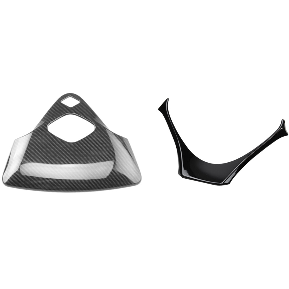 Steering Wheel Panel Garnish Cover For C-Hr Chr 2017 2018 & Abs Carbon Fiber Car Front Reading Cover Black/Light 6132320247101