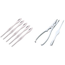 Seafood Cracker Pick Set 2Pcs Stainless Steel with Crab Crackers Picks Spoons Stainless Steel Crab Peel Shrimp Tool