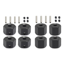 8Pcs 12MM Wheel Hex Hub for 1/10 RC Crawler Axial SCX10 Traxxax Trx4 MST RC Car Part,8mm & 10mm