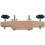 4X Guitar Dome Control Knobs with 1 Set Solid Maple Stainless Steel Guitar Bridge Install Clamp Luthier Tools 2