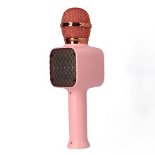 Portable Pink Bluetooth Karaoke Microphone 1200mAh 6-8H Playtime