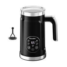 BioloMix Upgraded 5-in-1 LED Touch Screen Milk Frother for Lattes&Coffee,Hot and Cold Foam Maker,Soft Foam Warmer for Coffee EU