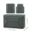 Multi-Purpose Camera Inner Bag, Mirrorless Camera Protective Case, DSLR Inner Bag, Lens Photography Camera Bag Gray-M 4