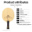 Loki Thunder God K3 Table Tennis Paddle Baseboard 5 Wood 2 Carbon Offensive Training Beginner Crossbat Style 4