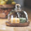 Glass Food Storage Containers with Wooden Lid Kitchen Snack Fruit Candy Nut Sundries Storage Organizer 6