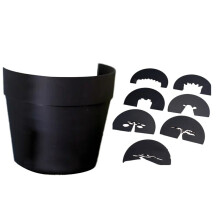 LámPara Plantas de Interior Que Proyecta Sombras e Iluminación, Ideal para Iluminación Nocturna Decorativa en Ambiente de Lavabo, Color Negro