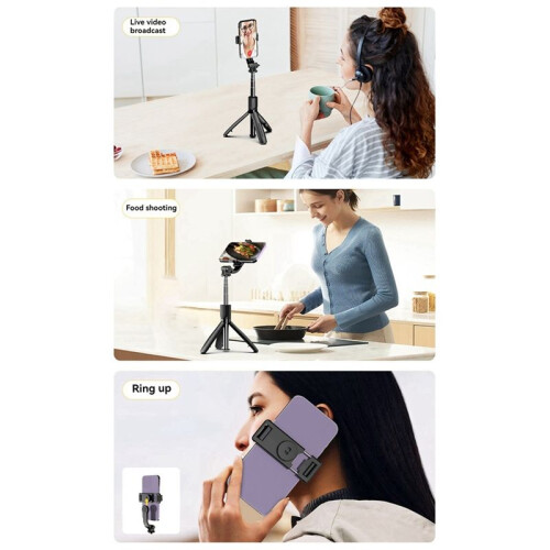 Palo para Selfies L21 Trípode de Suelo con Varilla Extensible y Control Remoto para Android e IOS 2