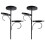Black Triple Christmas Tree Decorative Candlestick Christmas Candlestick Indoor Bedroom Tableware Kitchen 1
