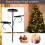 Black Triple Christmas Tree Decorative Candlestick Christmas Candlestick Indoor Bedroom Tableware Kitchen 7