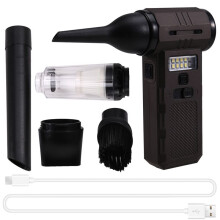 Handheld Turbo Jet Fan with Light 130000RPM Infinitely Adjustable Speed Vacuum Cleaner Air Dust Blower Brushless Motor