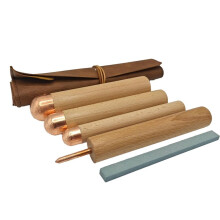 Obsidian Handmade Striking Tools, Dragon Crystal Stone Age Tool Kit, Napping Tools for Professionals and Beginners