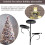 Black Triple Christmas Tree Decorative Candlestick Christmas Candlestick Indoor Bedroom Tableware Kitchen 6