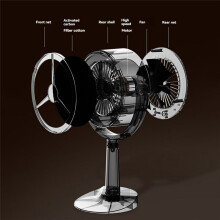 Kitchen Portable Desktop Range Hood Filter Sponge Large Suction Rechargeable Exhaust Fan Filter Sponge