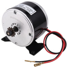 Motor de Alta Velocidad de 24 V y 250 W para Reductor de Cadena de 25 H, Motor Eléctrico con Piñón y Escobillas de CC, Reductor para Bicicletas