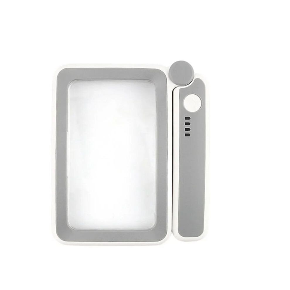 Light Reading Magnifying Glass With 4X Rechargeable Handheld Illuminated Magnifier Folding Loupe Large Lens For Seniors