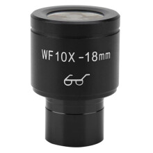 WF10X Wide-Angle Eyepiece 18mm Field of View High Eye Point 23.2mm Interface Biological Microscope Accessories