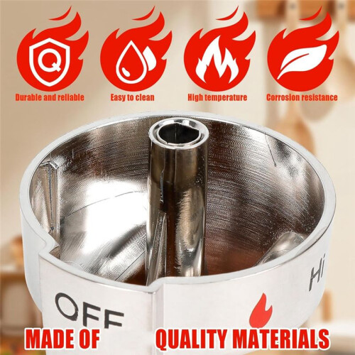 5 Pcs 5304509064 Knobs Replacement for -Gas Stove Knobs, 5304509929 Replace -Gas Range Stove Knobs 1