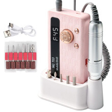 Akku-Nagelbohrer mit Hoher Geschwindigkeit, Elektrischer Nagelentferner und Nagelschleifer, Hochgeschwindigkeits-Nagelschleifer, Nagelpolierer, Rosa