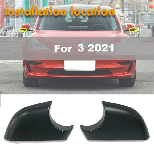 1Pair 2287.3005 2287.3006 Rearview Mirror Bottom Lower Shell Door Wing Shell Trim for  Model 3 2017-2022 1